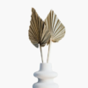The Totem - Sculptural Ceramic Vase with Dried Palms