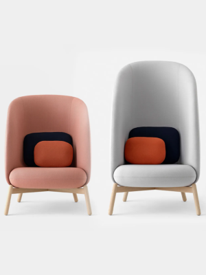 The Nest Duo - High-Back Privacy Lounge Chair Set