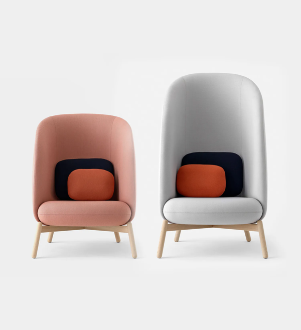 The Nest Duo - High-Back Privacy Lounge Chair Set